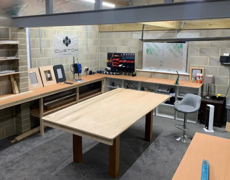 Custom Camper Blinds production area